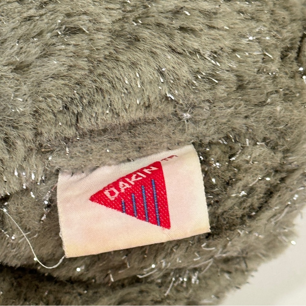 VTG 80s Dakin 1988 Sparkly Gray Puppy Dog Plush Stuffed Animal 9" Girls Toy - Picture 6 of 7